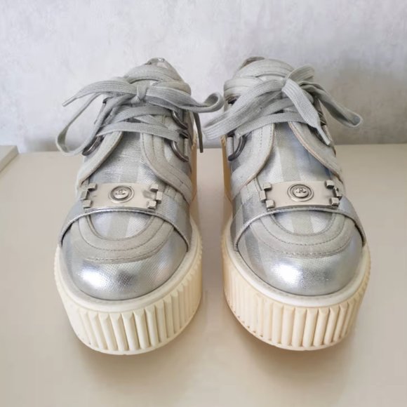 CHANEL Lamé Boy Creepers - Picture 2 of 8